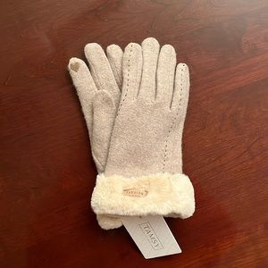Cashmere tech friendly gloves